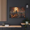 88289-174.jpg Scary Halloween Scene III Framed Canvas