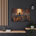 Scary Halloween Scene III Framed Canvas - Image 5