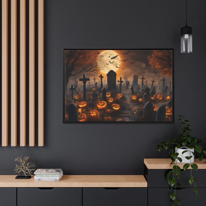 Scary Halloween Scene III Framed Canvas - Image 5