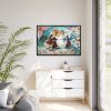 88289-183.jpg Vintage Easter Bunny Chick Framed Canvas