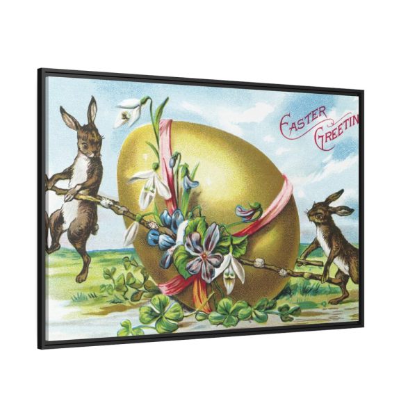 Vintage Easter Framed Canvas