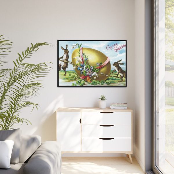 Vintage Easter Framed Canvas