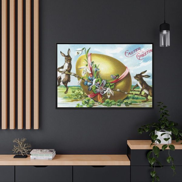 Vintage Easter Framed Canvas