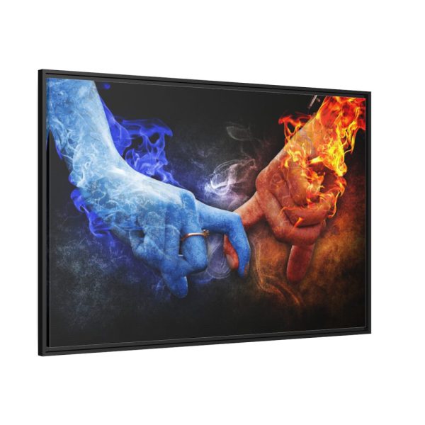 88289-20.jpg Ice Fire Romance Framed Canvas