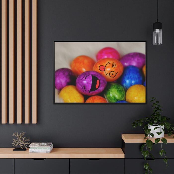 Happy Easter Eggs Framed Canvas - Image 5
