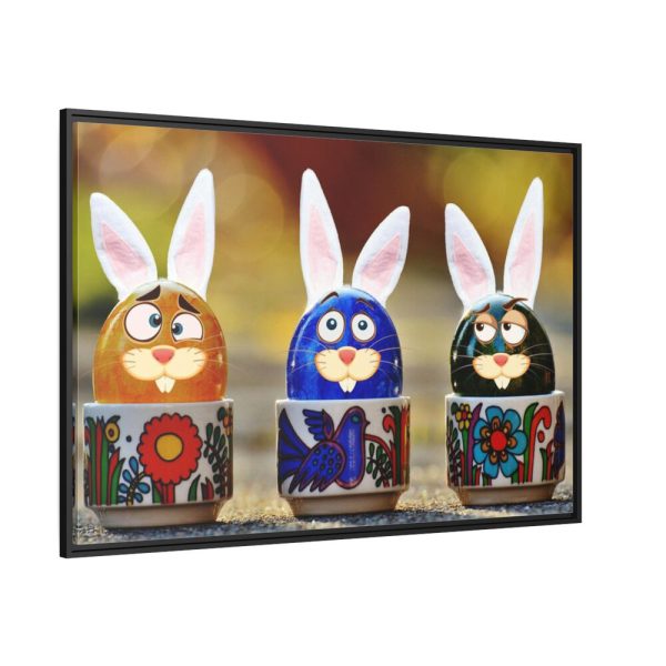 Funny Hare Rabbit Framed Canvas