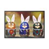 Funny Hare Rabbit Framed Canvas