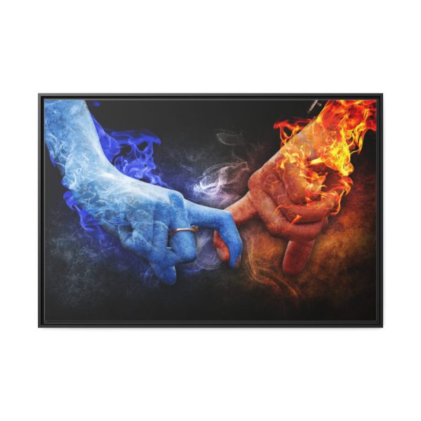 88289-21.jpg Ice Fire Romance Framed Canvas
