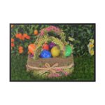 Basket Easter Eggs Framed Canvas - Image 2