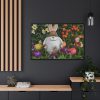 Easter Bunny in Spring Framed Canvas