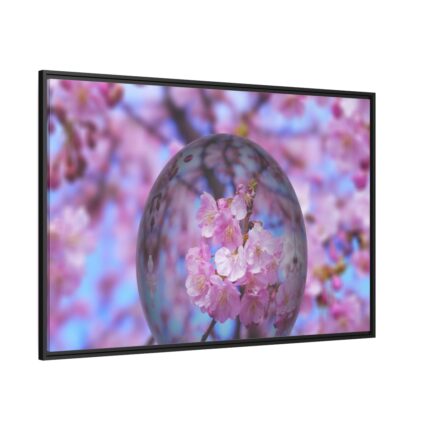 Easter Egg Cherry Blossom Framed Canvas