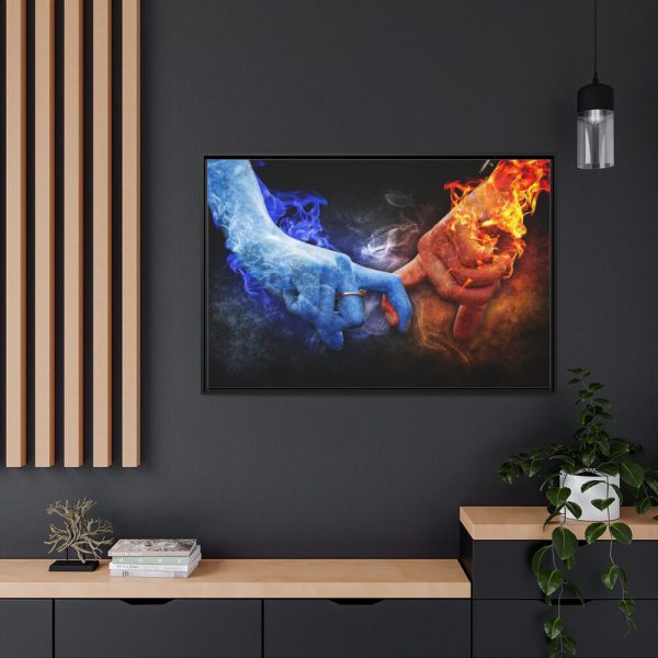 88289-24.jpg Ice Fire Romance Framed Canvas