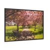 88289-245.jpg Park with Pink Blossom Trees Framed Canvas