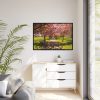 88289-248.jpg Park with Pink Blossom Trees Framed Canvas
