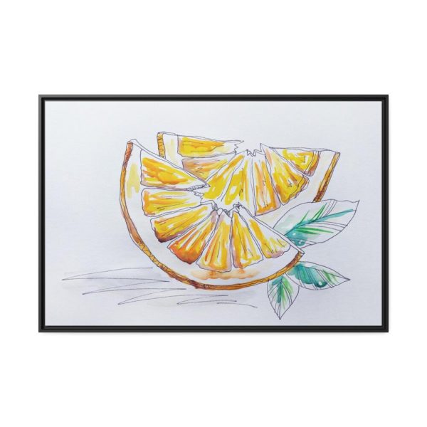 88289-261.jpg Orange, Lemon, Citrus, Lime, Slice Framed Canvas