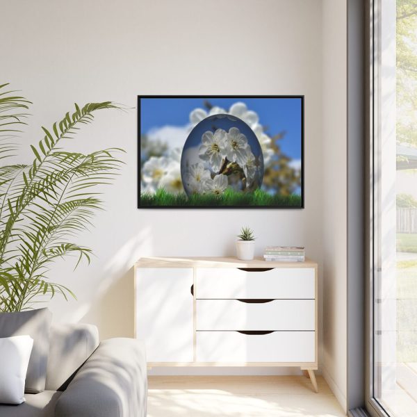 Easter Floral Framed Canvas