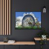 Easter Floral Framed Canvas