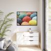 Beautiful Colorful Eggs Framed Canvas
