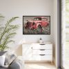 88289-3.jpg Car Vintage Red Rusty Framed Canvas