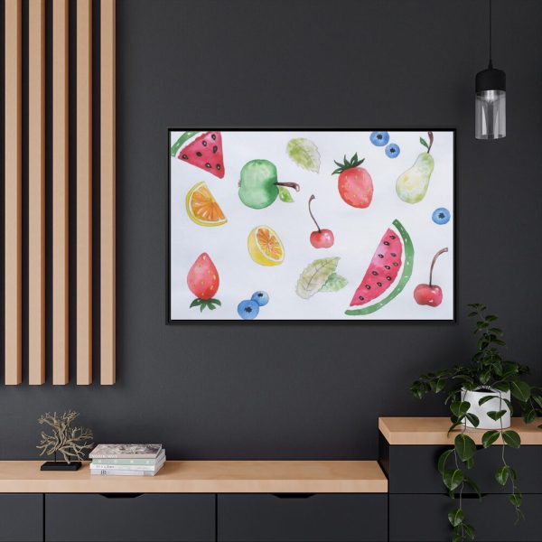 88289-304.jpg Fruit, Summer, Vitamins, Watercolor Framed Canvas