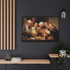 88289-344.jpg Cheers At Thanksgiving Framed Canvas