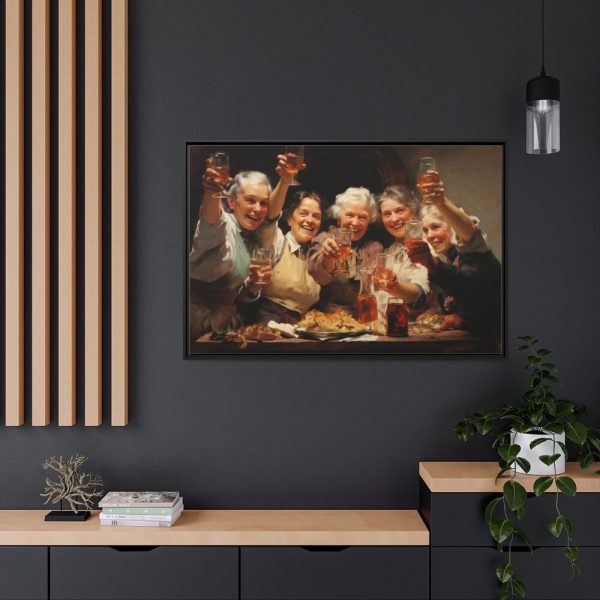 88289-344.jpg Cheers At Thanksgiving Framed Canvas