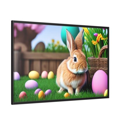 Easter Rabbit Framed Canvas