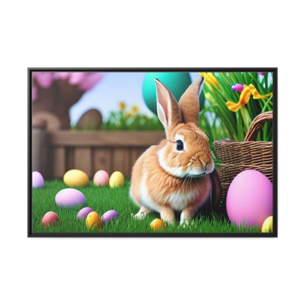 Easter Rabbit Framed Canvas
