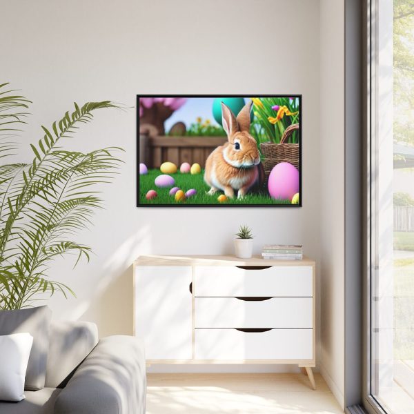 Easter Rabbit Framed Canvas