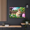 Easter Rabbit Framed Canvas