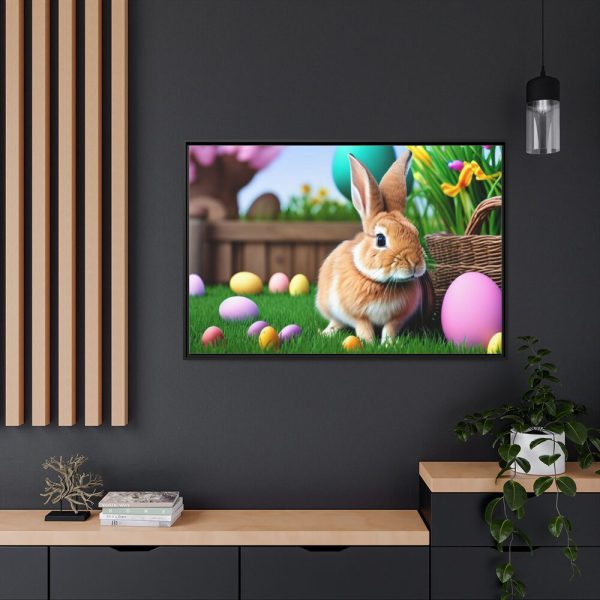 Easter Rabbit Framed Canvas