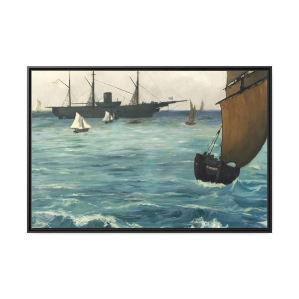 88289-361.jpg The "Kearsarge" at Boulogne Framed Canvas