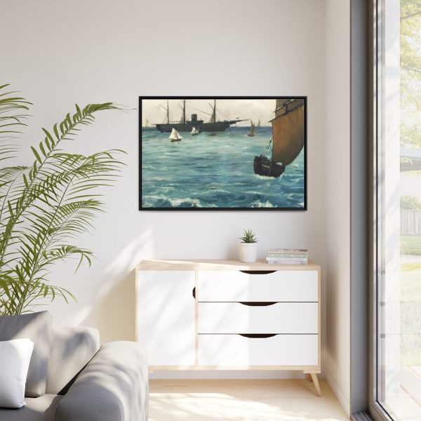 88289-363.jpg The "Kearsarge" at Boulogne Framed Canvas