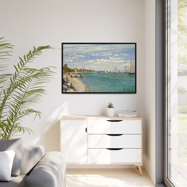 88289-368.jpg Regatta at Sainte-Adresse by Claude Monet Framed Canvas