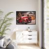 88289-38.jpg Vintage Christmas Pickup Framed Canvas