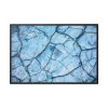 88289-381.jpg Blue Cracked Ground Texture Framed Canvas