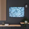 88289-384.jpg Blue Cracked Ground Texture Framed Canvas