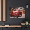 88289-39.jpg Vintage Christmas Pickup Framed Canvas