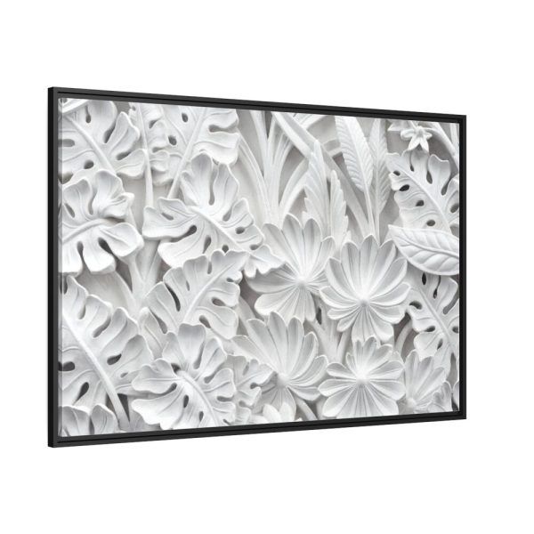 88289-390.jpg Carved Floral Ornament Texture Framed Canvas