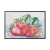 88289-406.jpg Strawberry, Watercolor, Drawing Framed Canvas