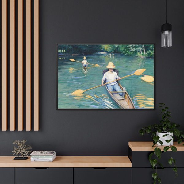 88289-414.jpg Skiffs by Gustave Caillebotte Framed Canvas