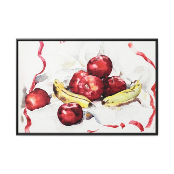 Still Life with Apples and Bananas by Charles Demuth Framed Canvas