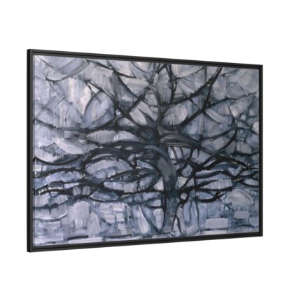 Piet Mondrian's Gray Tree Framed Canvas