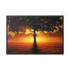 88289-441.jpg Sunrise Tree Silhouette Nature Framed Canvas