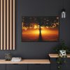 88289-444.jpg Sunrise Tree Silhouette Nature Framed Canvas