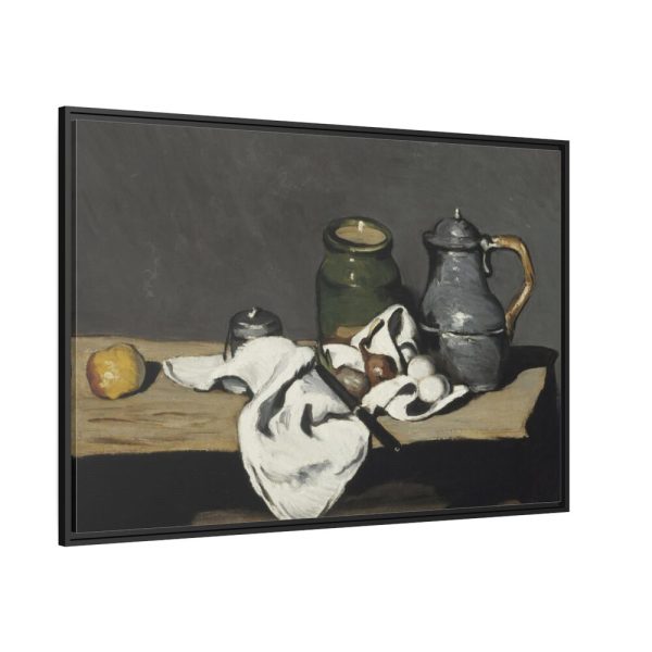 Paul Cezanne Still Life Framed Canvas