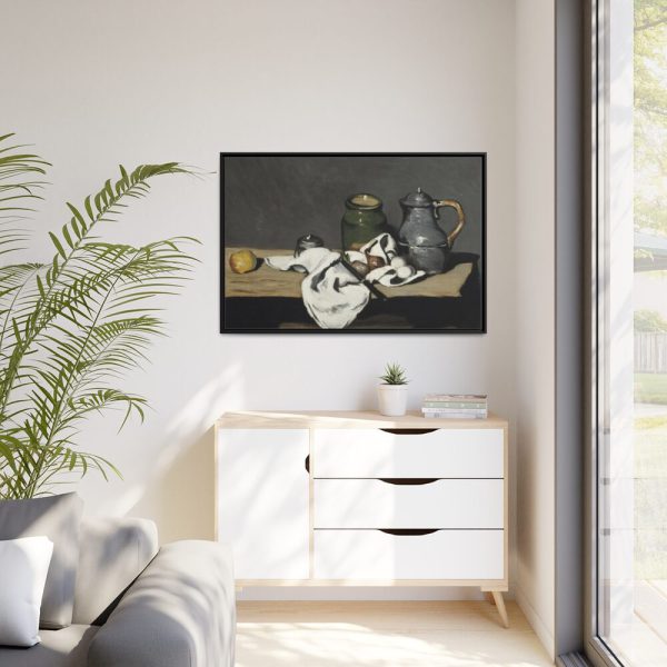 Paul Cezanne Still Life Framed Canvas