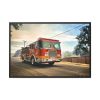88289-46.jpg Speeding Fire Truck Framed Canvas