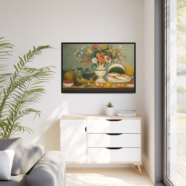 88289-468.jpg Fruit and Flowers Framed Canvas
