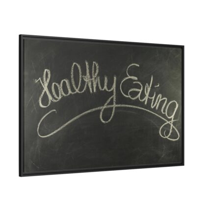 Healthy Eating Framed Canvas